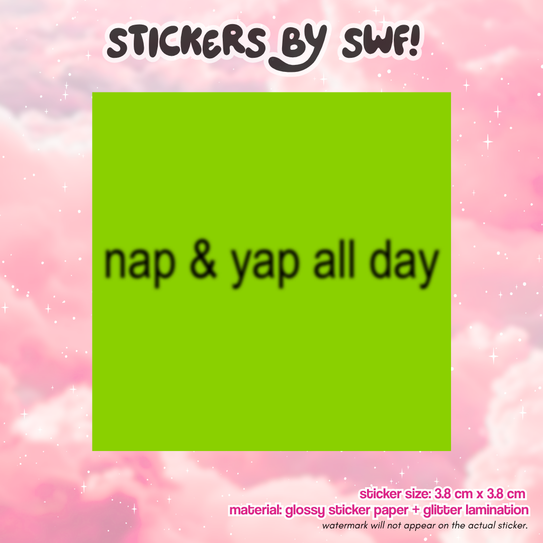 nap and yap all day.. ⭑.ᐟ