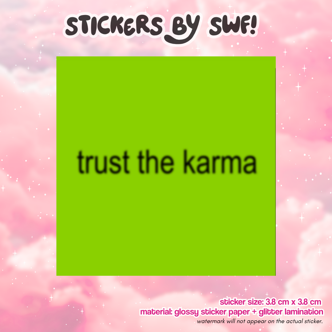 trust the karma ⭑.ᐟ