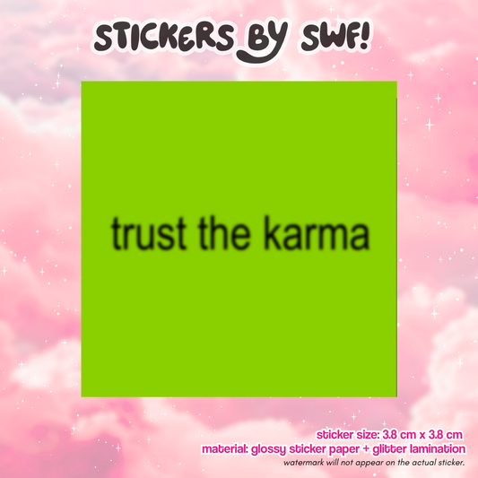 trust the karma ⭑.ᐟ