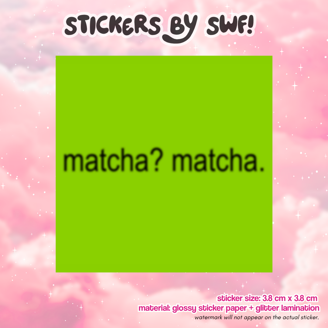matcha? matcha. ⭑.ᐟ