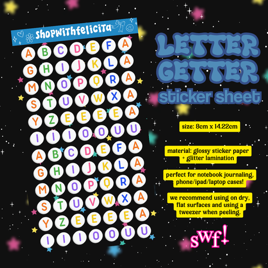[sticker sheet] letter getter