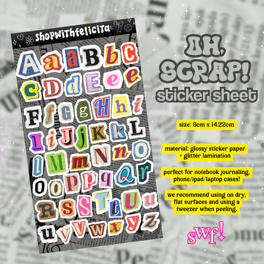 [sticker sheet] oh, scrap!