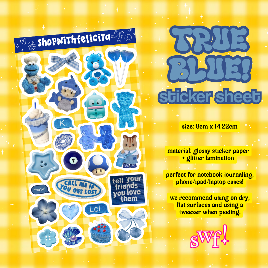 [sticker sheet] true blue!