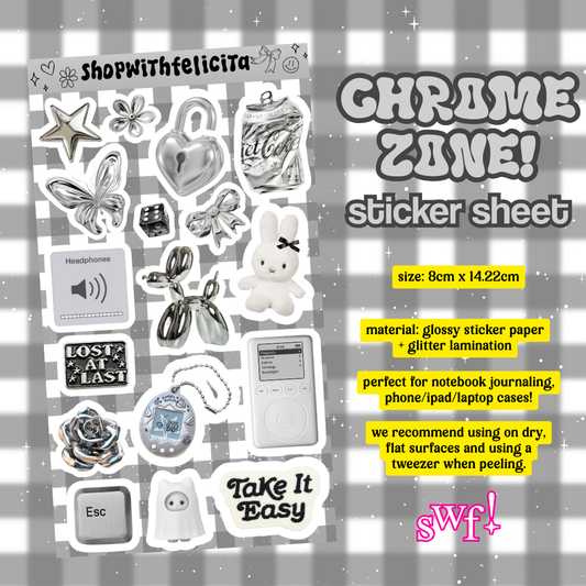 [sticker sheet] chrome zone!
