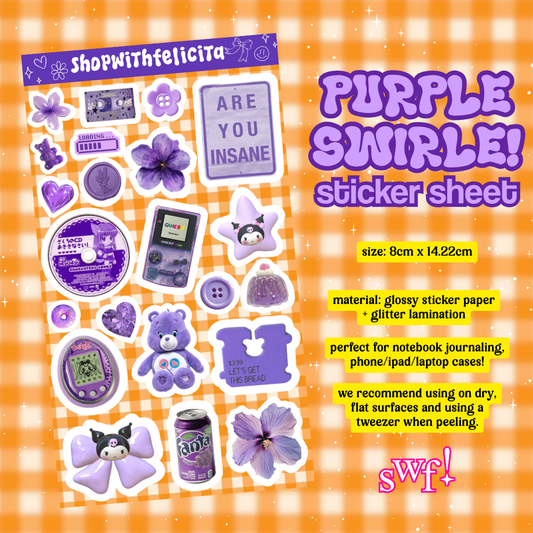 [sticker sheet] purple swirle!