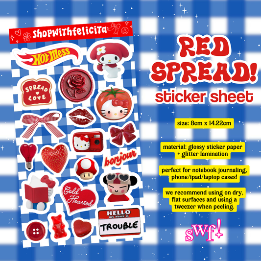 [sticker sheet] red spread!
