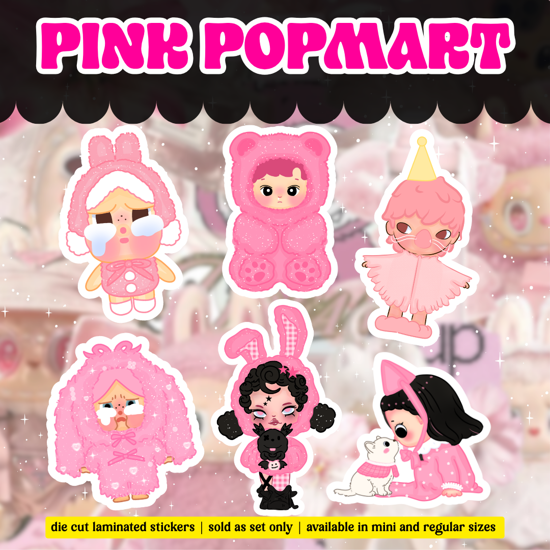[sticker pack] pink popmart