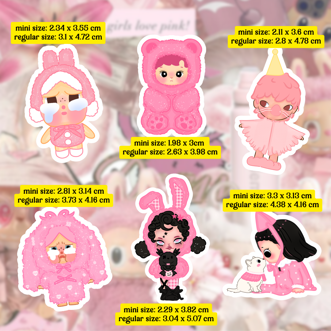 [sticker pack] pink popmart