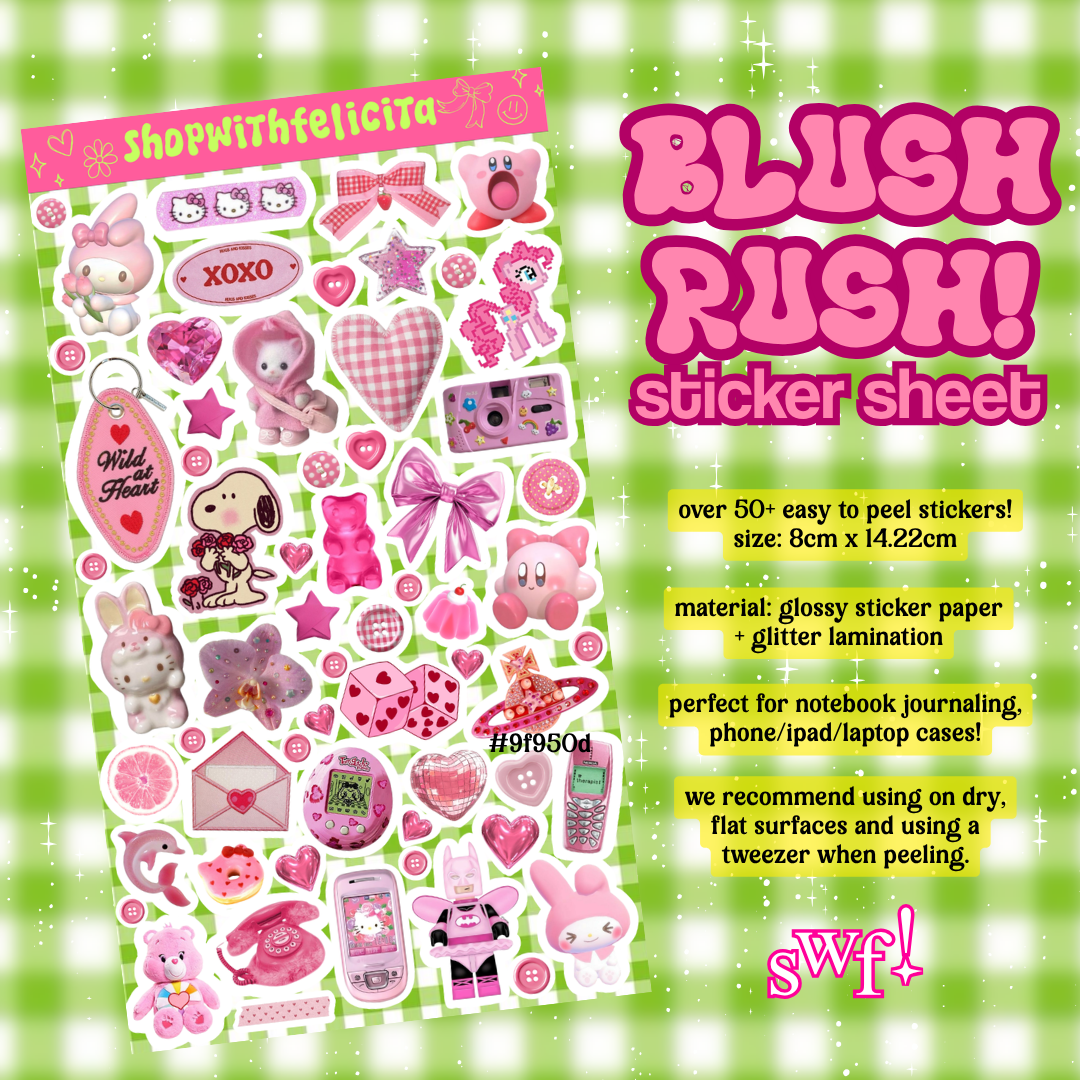 [sticker sheet] blush rush!