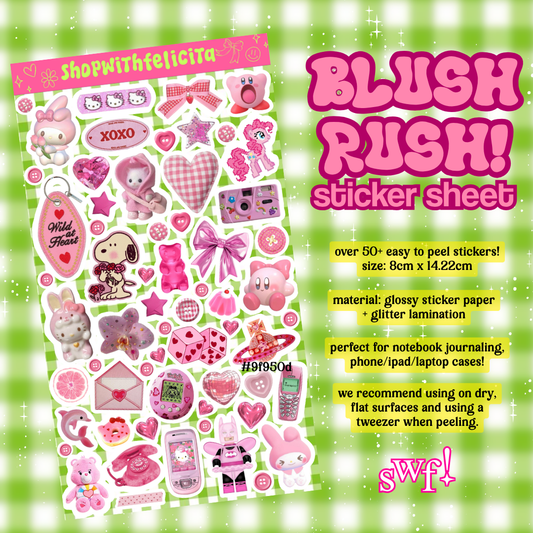 [sticker sheet] blush rush!