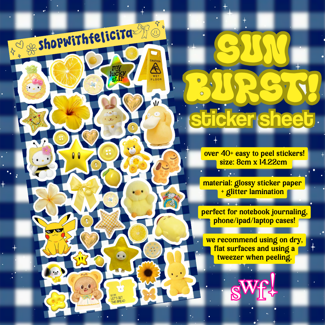 [sticker sheet] sun burst!