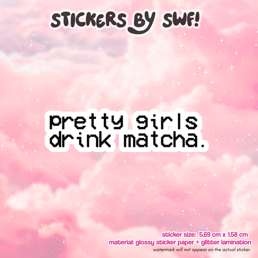 pretty girls drink matcha ⭑.ᐟ