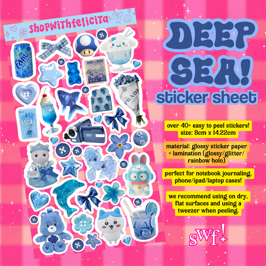 [sticker sheet] deep sea! ⋆˚꩜｡