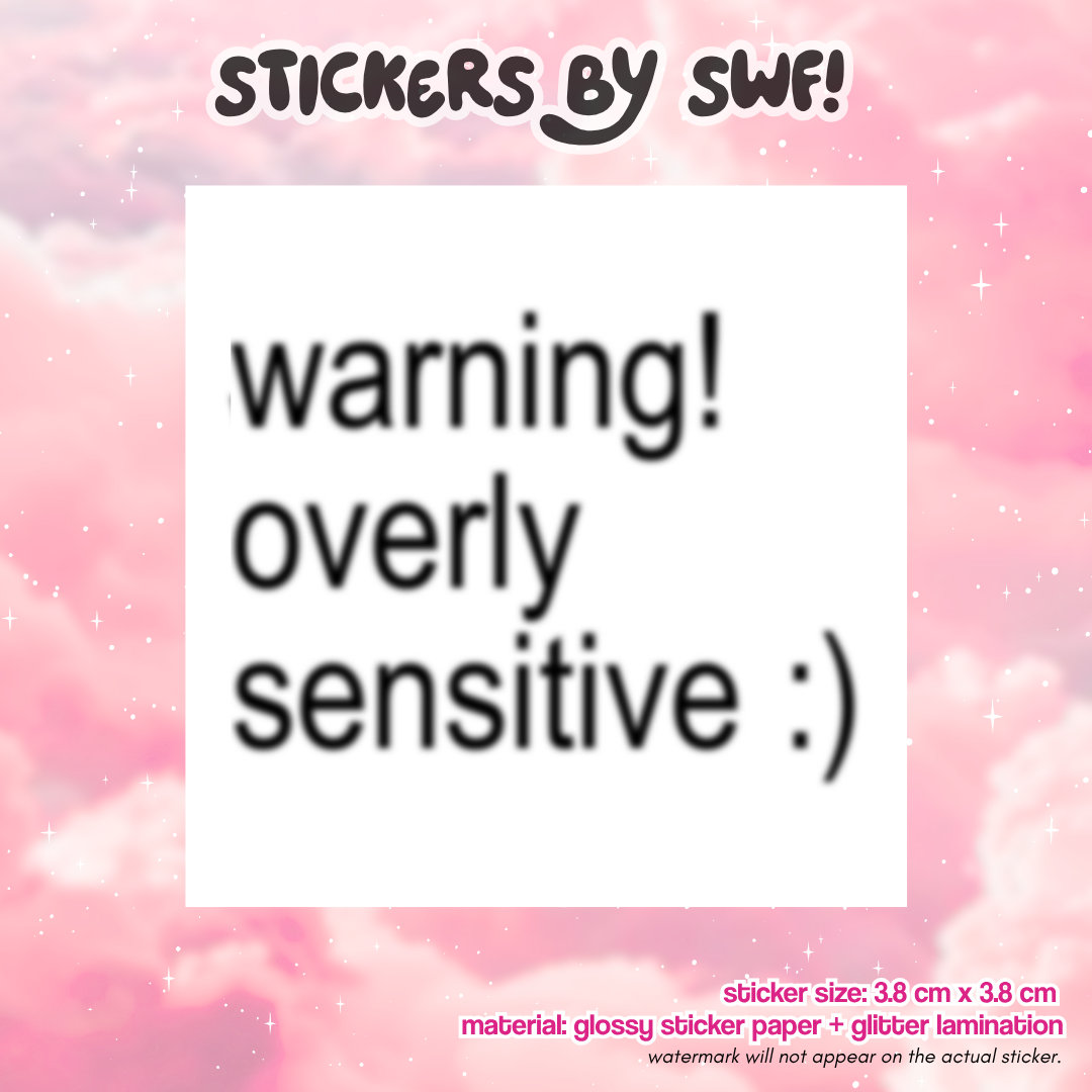 overly sensitive.. ⭑.ᐟ