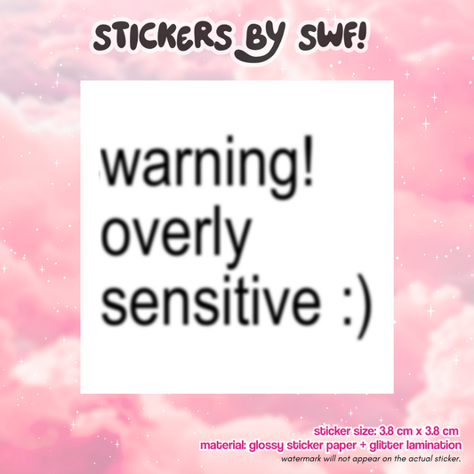 overly sensitive.. ⭑.ᐟ