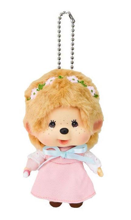 [PREORDER] Monchhichi Costume Big Head Keychain - Pink
