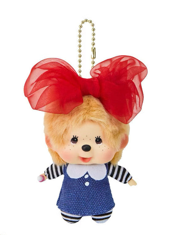 [PREORDER] Monchhichi Costume Big Head Keychain - Ribbon